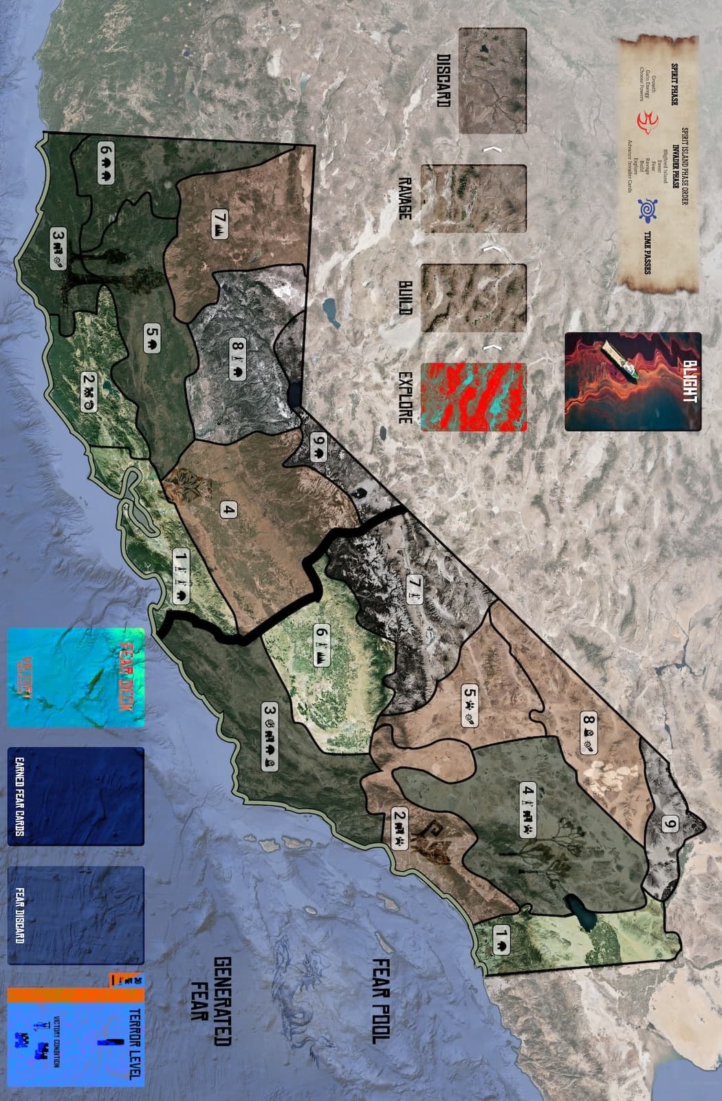 Custom Spirit Island board